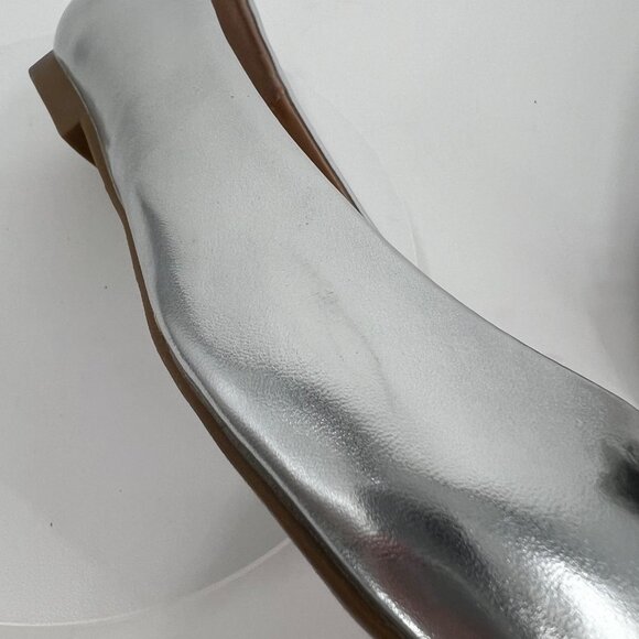 Journee Collection Renzo Ballet Flats in Silver Size 8W MSRP $90 - Picture 13 of 16